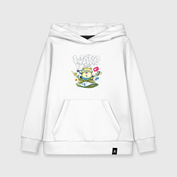 Толстовка детская хлопковая Wake Guru, цвет: белый