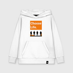 Толстовка детская хлопковая Choose Life, цвет: белый