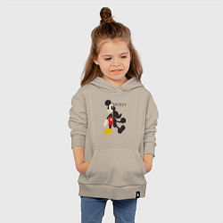Толстовка детская хлопковая Mickey силуэт, цвет: миндальный — фото 2