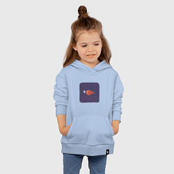 Толстовка детская хлопковая Удильщик, цвет: мягкое небо — фото 2