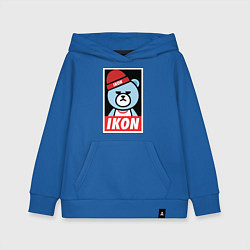 Толстовка детская хлопковая IKON YG Bear Dope, цвет: синий