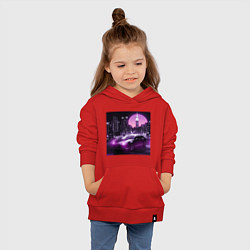Толстовка детская хлопковая Neon Citroen, цвет: красный — фото 2