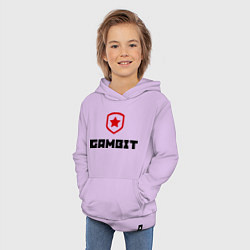 Толстовка детская хлопковая Gambit, цвет: лаванда — фото 2