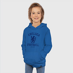 Толстовка детская хлопковая Chelsea FC: Lion цвета синий — фото 2