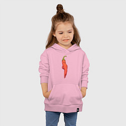 Толстовка детская хлопковая Опасный перчик, цвет: светло-розовый — фото 2
