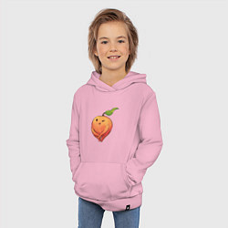 Толстовка детская хлопковая Милая персик, цвет: светло-розовый — фото 2