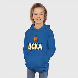 Толстовка детская хлопковая ЦСКА, цвет: синий — фото 2