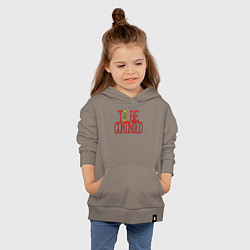 Толстовка детская хлопковая TO BE CONTINUED, цвет: утренний латте — фото 2