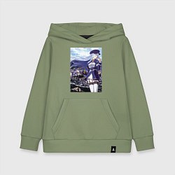 Толстовка детская хлопковая 86 EIGHTY SIX, цвет: авокадо