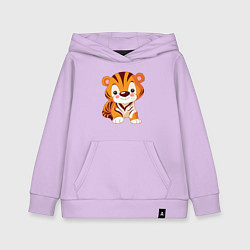 Толстовка детская хлопковая Little Tiger, цвет: лаванда