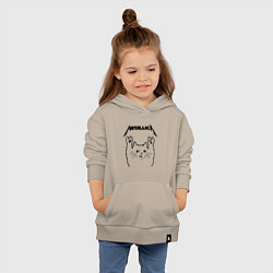 Толстовка детская хлопковая METALLICA МЕТАЛЛИКА, цвет: миндальный — фото 2