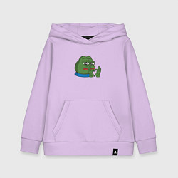 Толстовка детская хлопковая Pepe love пепе лов, цвет: лаванда
