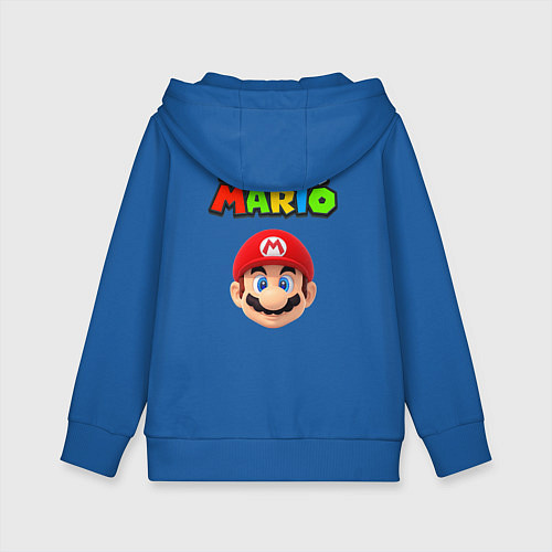 Детская толстовка-худи Mario / Синий – фото 2