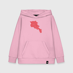 Толстовка детская хлопковая Red Armenia, цвет: светло-розовый