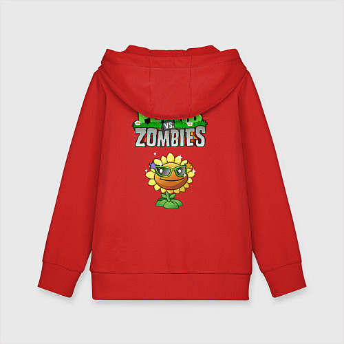 Детская толстовка-худи Swim Zombie / Красный – фото 2