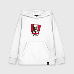Толстовка детская хлопковая McGregor ufc, цвет: белый