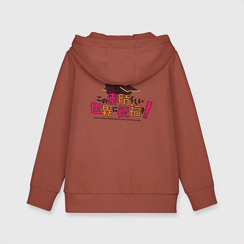 Детская толстовка-худи Meg Black Cаt / Кирпичный – фото 2