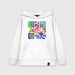 Детская толстовка-худи Color QR