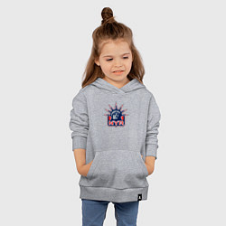 Толстовка детская хлопковая Нью Йорк Рейнджерс New York Rangers, цвет: меланж — фото 2