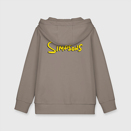 Детская толстовка-худи Hоmer cookie / Утренний латте – фото 2