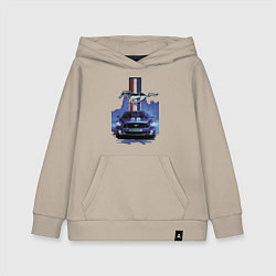 Толстовка детская хлопковая Mustang - лучший среди равных!, цвет: миндальный