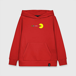 Толстовка детская хлопковая Pac - man Для пары, цвет: красный