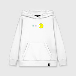 Толстовка детская хлопковая Pac - man Для пары, цвет: белый