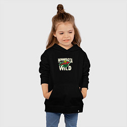 Толстовка детская хлопковая Миннесота Уайлд, Minnesota Wild, цвет: черный — фото 2