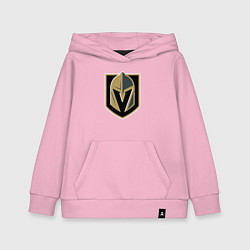 Толстовка детская хлопковая Vegas Golden Knights , Вегас Голден Найтс, цвет: светло-розовый