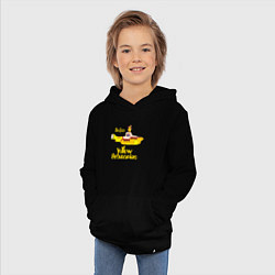 Толстовка детская хлопковая On a Yellow Submarine, цвет: черный — фото 2