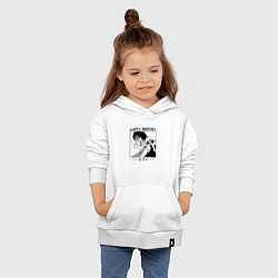 Толстовка детская хлопковая Ван-Пис, Луффи Luffy, цвет: белый — фото 2