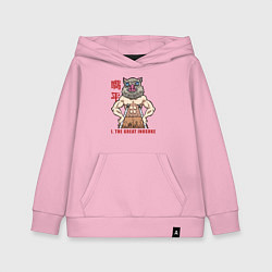 Толстовка детская хлопковая Великий Иноске, цвет: светло-розовый