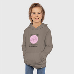 Толстовка детская хлопковая Sakura in Japanese style, цвет: утренний латте — фото 2