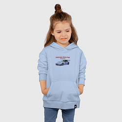 Толстовка детская хлопковая Honda Racing Team!, цвет: мягкое небо — фото 2
