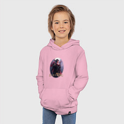 Толстовка детская хлопковая Elden Ring овал Элден ринг, цвет: светло-розовый — фото 2