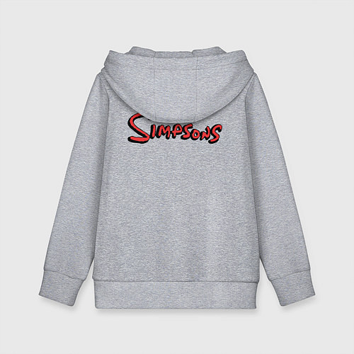 Детская толстовка-худи Simpsons donuts / Меланж – фото 2
