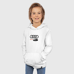 Толстовка детская хлопковая Audi Prestige, цвет: белый — фото 2