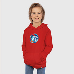 Толстовка детская хлопковая Первый Космонавт Юрий Гагарин 1, цвет: красный — фото 2