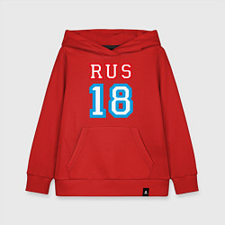 Толстовка детская хлопковая RUS 18, цвет: красный