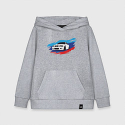 Толстовка детская хлопковая BMW True, цвет: меланж