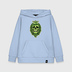 Детская толстовка-худи Green Skull