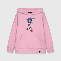 Толстовка детская хлопковая Sonic Hedgehog Video game, цвет: светло-розовый
