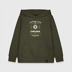 Толстовка детская хлопковая Chelsea FC 1, цвет: хаки