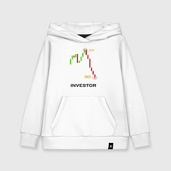 Толстовка детская хлопковая Investor, цвет: белый