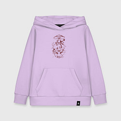 Толстовка детская хлопковая Инопланетяне Нло, цвет: лаванда
