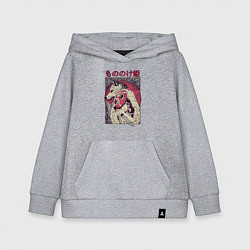 Толстовка детская хлопковая ПРИНЦЕССА МОНОНОКЕPRINCESS MONONOKE, цвет: меланж