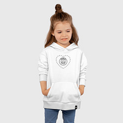 Толстовка детская хлопковая Лого PSG в сердечке, цвет: белый — фото 2