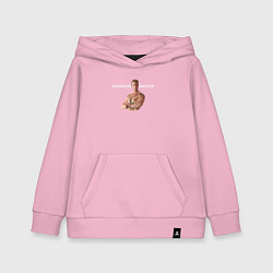 Толстовка детская хлопковая Dungeon Master Billy, цвет: светло-розовый
