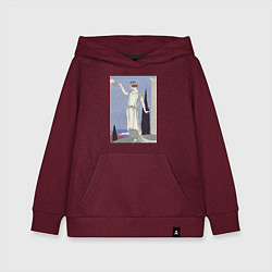 Толстовка детская хлопковая Robe du Soir, de Worth Муза, цвет: меланж-бордовый