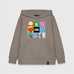 Детская толстовка-худи BT21 BTS к-поп